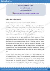 Đề kiểm tra giữa học kì I Ngữ văn 11 - Đề số 12 có lời giải chi tiết